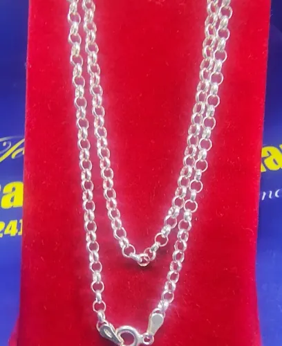 Cordão Elos Português Prata 925 Peso 5.47 Gramas 40 Cm 2 mm                               