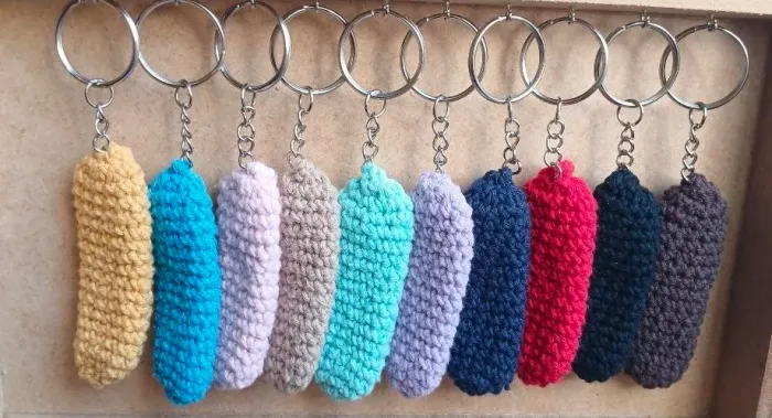 Chaveiro Antiestresse tictac croche
