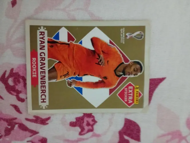 Figurinha legend Gold da copa de 2022 Ryan da Holanda gold