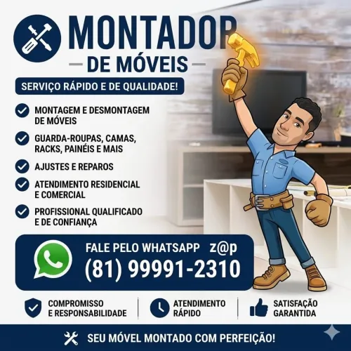 Montador de móveis pode chamar