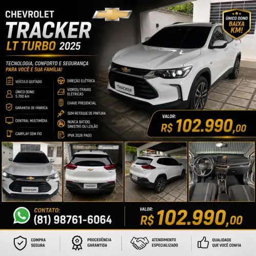 Chevrolet Tracker LT 1.0 Turbo 12V Flex AUT 2025