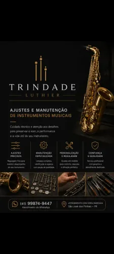 Manutenção,ajuste, reparos etc...no seu instrumento de sopro