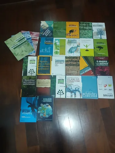 Kit livros faculdade gestão ambiental
