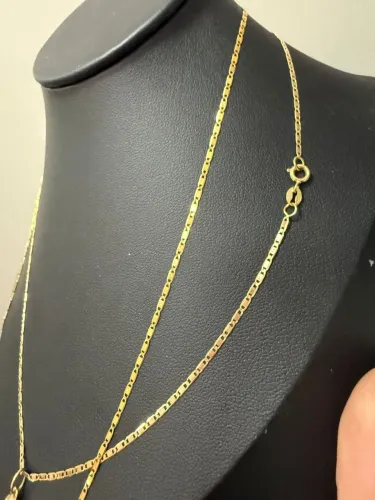 Corrente Piastrine de ouro 2.19g 18k procedência garantia eterna