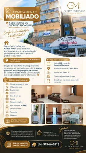 Condomínio Residencial Atalanta | Bairro Termal- Próximo ao Centro de Caldas Novas -Goiás