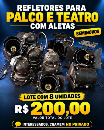 Refletores para palco e teatro