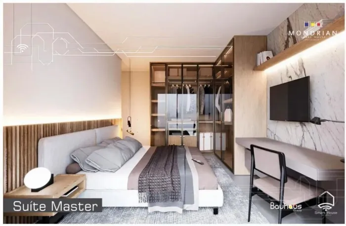 Condomínio de casas Mondrian - Smart house, três suítes 10
