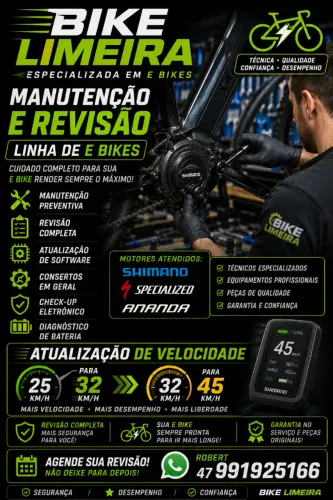 TRABALHO COM MANUTENÇAO DE E BIKES ,REVISOES