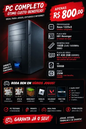 PC Xeon (LEIA A DESCRIÇÃO)