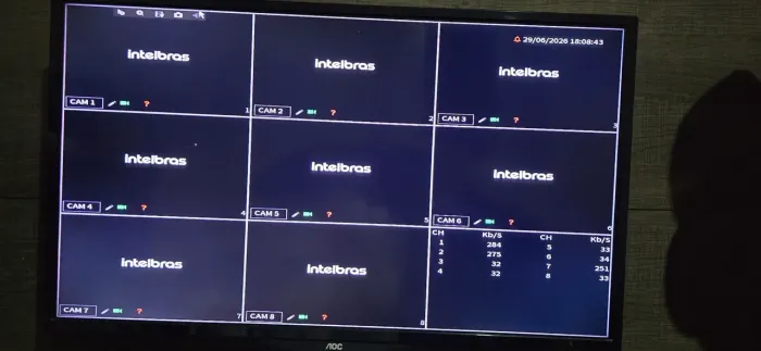 Dvr 8 canais intelbras