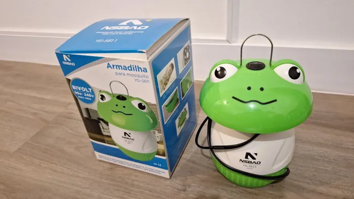 Armadilha pernilongo sapinho e ovo dinossauro 