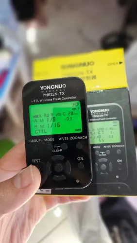 Kit Rádio Flash Yongnuo YN622N-TX + Receptor YN622N para Nikon - Pouco Uso