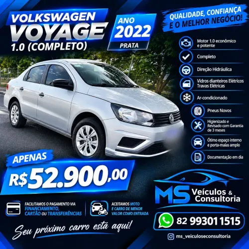 Volkswagen Voyage 1.0 Flex 12V 4P 2022