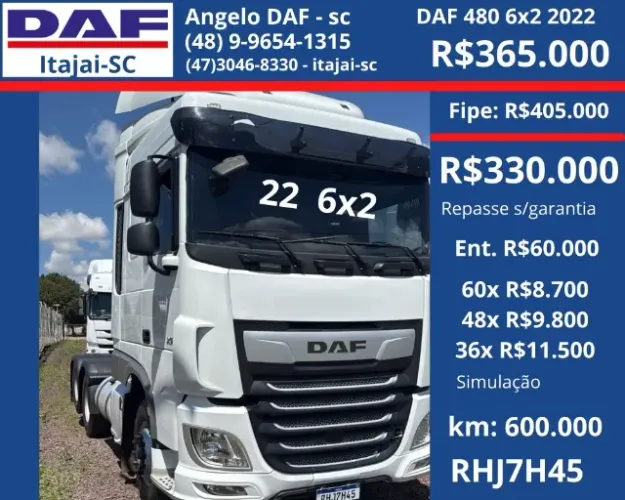 DAF 480 6x2 2022