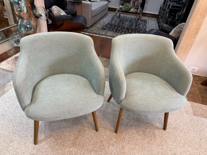 Poltronas designer contemponaneo linhão verde