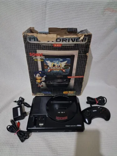 mega drive 2 nacional na caixa