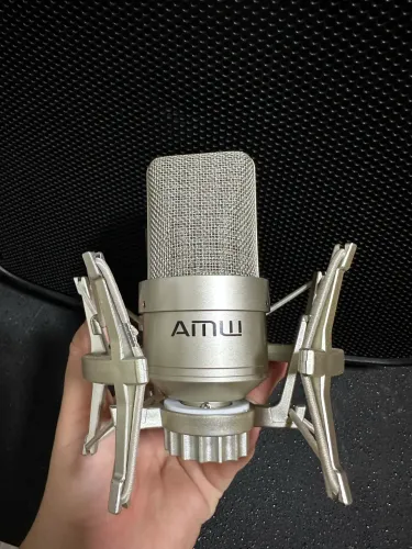 Microfone Condensador AMW EC1 + Shock Mount + Pop Filter