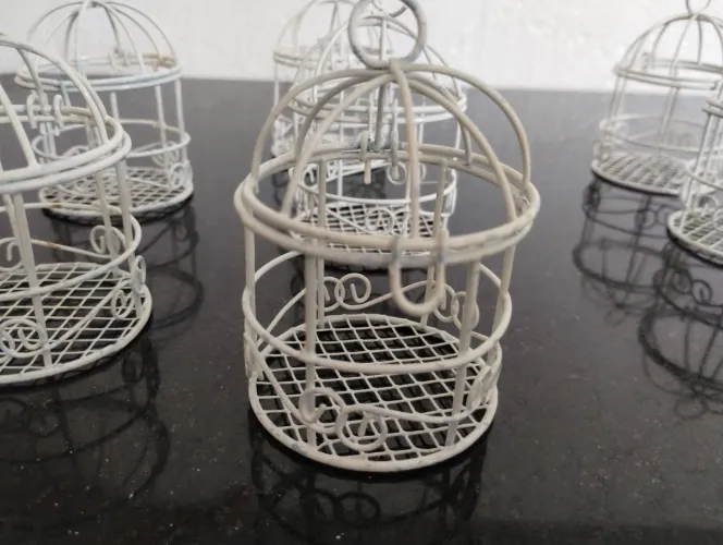 gaiolinhas decorativas metal