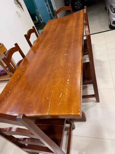 Mesa com cadeiras 6 lugares