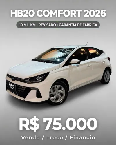 Hyundai HB20 Comfort 1.0 Flex 12V Mec. 2026