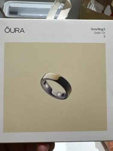 Anel oura 5 gold lacrado tamanho 8