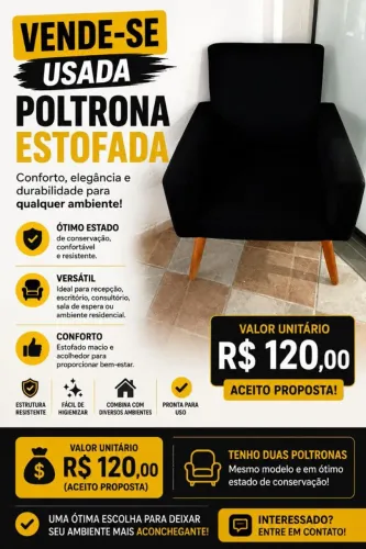 Poltrona estofada