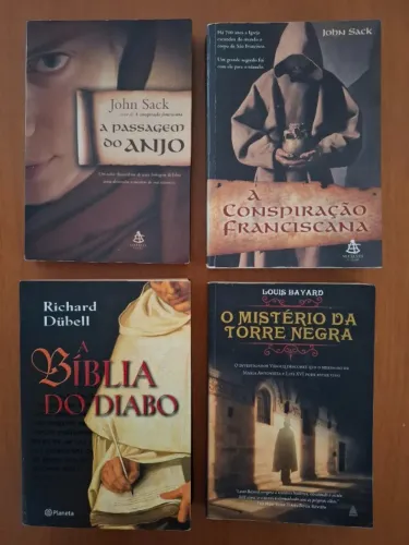 Kit 4 Livros Romance Historico e Suspense (A Biblia do Diabo, John Sack e +)