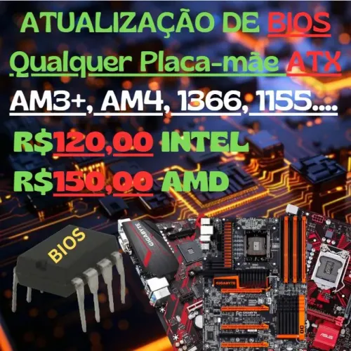 Regravação de BIOS Corrompida Placa-mãe