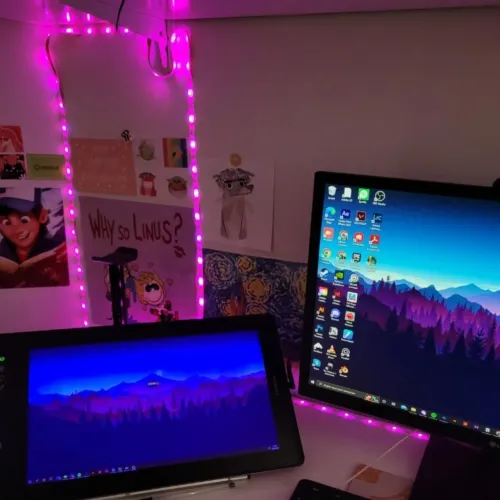 Mesa digitalizadora huion 16 pro com display tela (defeito azulado)