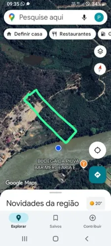 Vende-se Lote com margens para o rio Cuiabá na comunidade de piúva, Barão de melgaço.