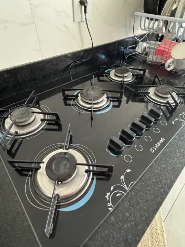 Fogão 5 bocas cooktop safanelli
