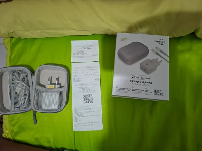 Vendo carregador iphone 30w original 1 ano de garantia pela iplace