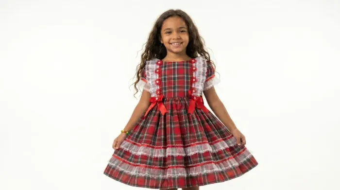 Vestido Infantil de Festa Junina