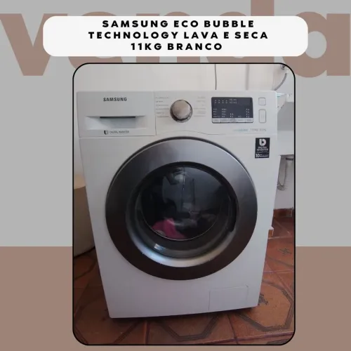 Máquina de lava e seca Samsung eco bubble 11kg Branca