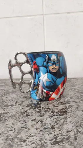 Caneca Geek Gamer Capitão América Colocionável Cozinha Chá Café