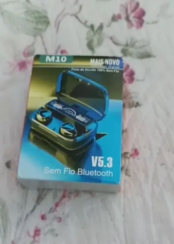 Fone Sem Fio Bluetooth M10 TWS + Carrega Celular (Power Bank)