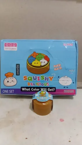 Squishy Pãozinho chinês tamanho p, cor sortida e aleatória. Venda por unidades.