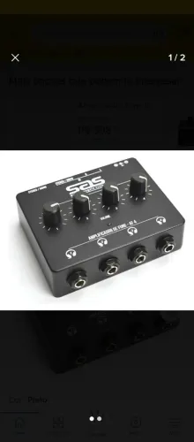 AMPLIFICADOR DE FONE 4 SAÍDAS SAS- vendo ou troco.