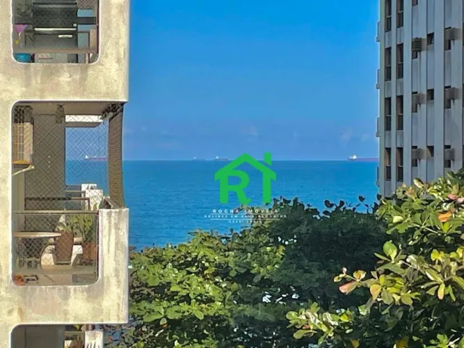 Apartamento com vista mar, 2 quartos e 1 vaga, à venda em Pitangueiras, Guarujá.