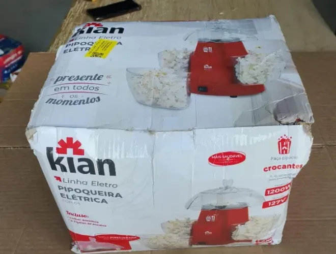 Pipoqueira elétrica vermelha Kian 