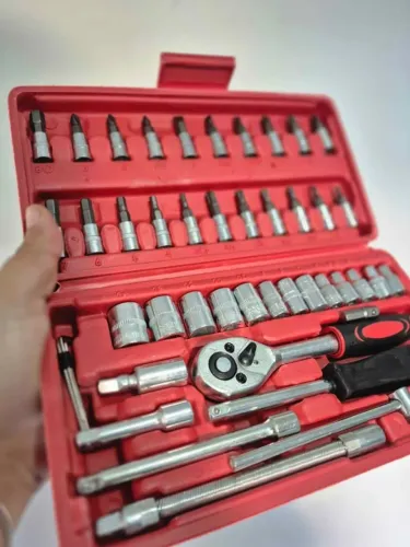 Kit de Maleta de Ferramentas com 46 Peças NOVA