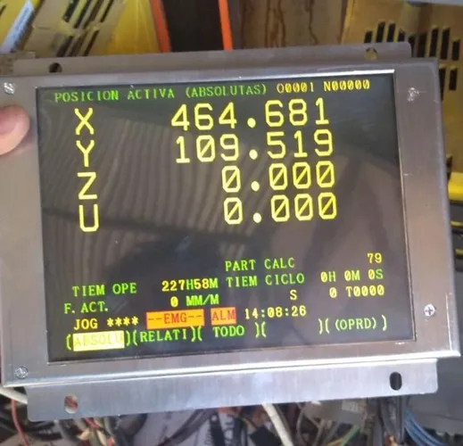 Monitor Lcd Fanuc Mach 6 e G280, G260 e G240