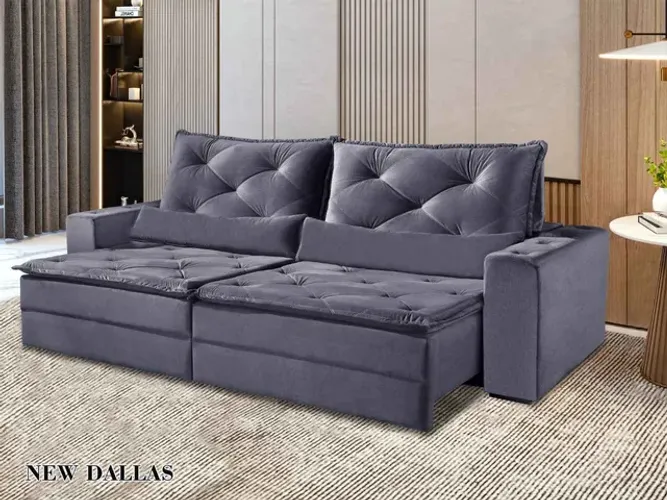 Sofá Retrátil e Reclinável Dallas 250 - Compre Hoje Receba Amanhã!!!Maio0049