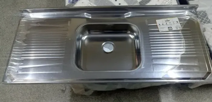 Tampo em inox para pia 1,20, a pronta entrega!