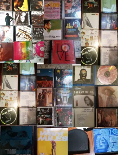 Lote de 108 CDs Diversos Nacionais e Importado(originais) e cópias.