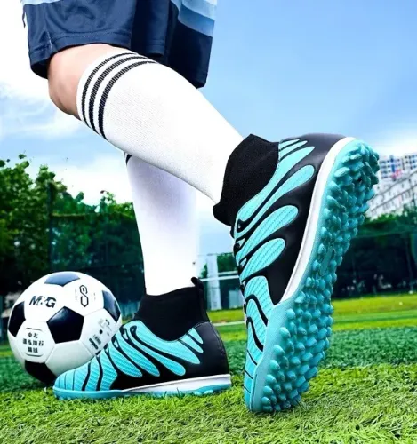 Chuteira cano longo - Futebol Society - Cravo baixo (NOVA)