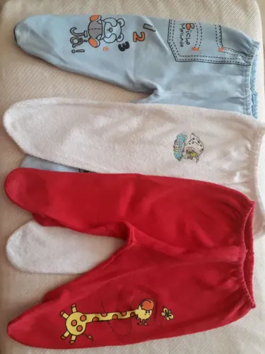 Kit com 3 calças mijão tam M