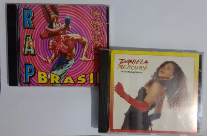 2 CDs originais Rap Brasil e Daniela Mercury O Canto da Cidade 