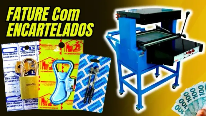 Encartelados produtos em cartelas embalagens Cartelas para Produtos Utilidades
