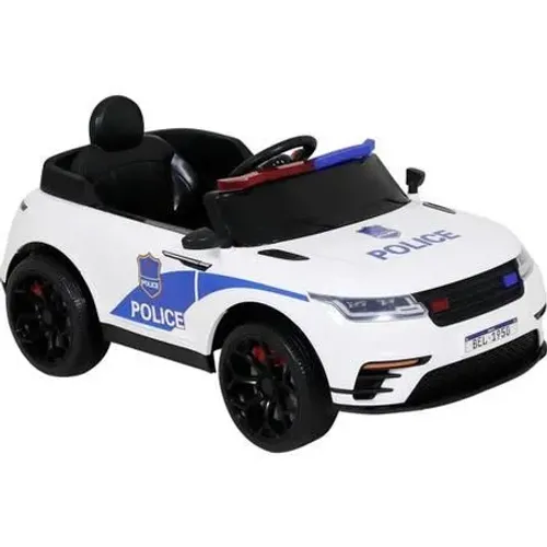 Mini Carro Elétrico Bel Brink R/C Drift Polícia Branco 12V
